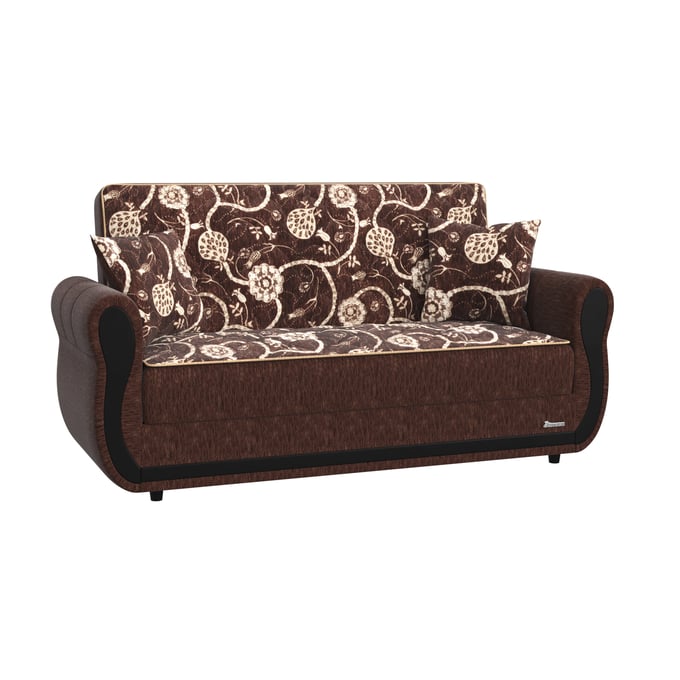 Casamode Ottomanson Havana Brown Convertible Loveseat with Storage CMD-HVN-BN-LS