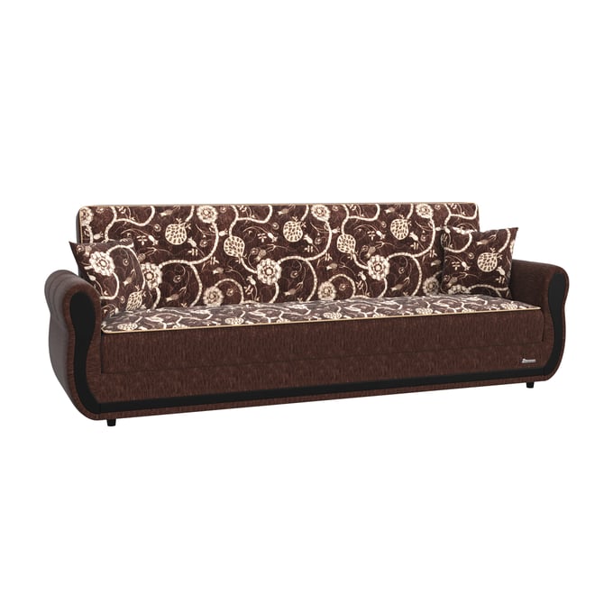 Casamode Ottomanson Havana Brown Convertible Sofabed with Storage CMD-HVN-BN-SB