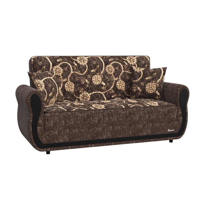 Casamode Ottomanson Havana Grey Convertible Loveseat with Storage CMD-HVN-GY-LS