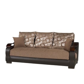 Casamode Ottomanson Metroplex Brown Convertible Sofabed with Storage