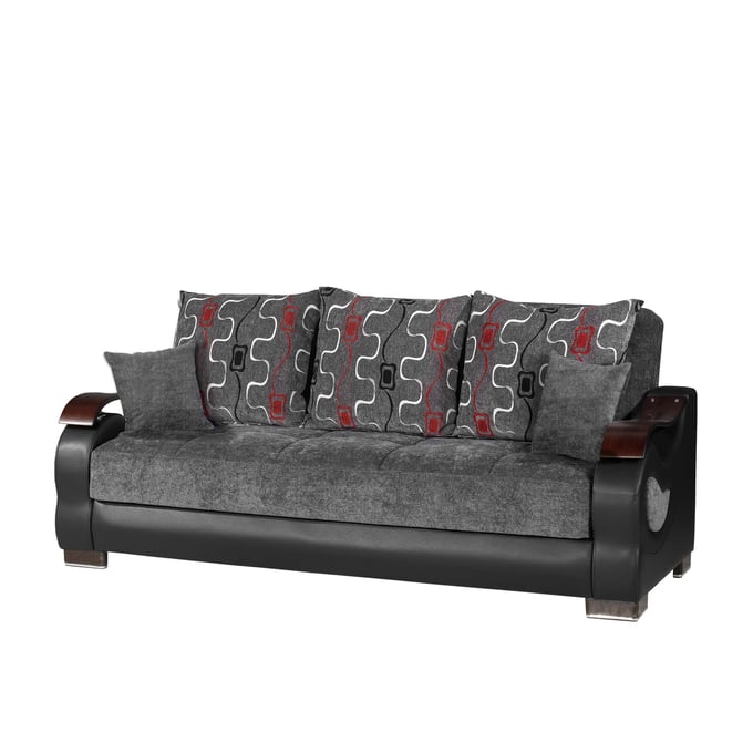 Casamode Ottomanson Metroplex Grey Convertible Sofabed with Storage CMD-MET-SB-CGY