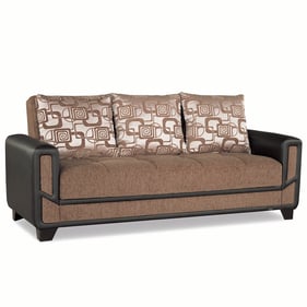 Casamode Ottomanson Mondo Modern Brown Convertible Storage Sofabed