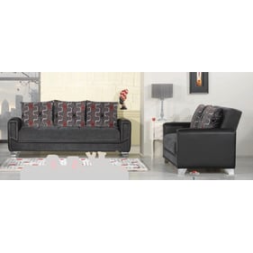 Casamode Ottomanson Mondo Modern Grey 2pc Living Room Set