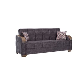 Casamode Sapphire Brown Convertible Storage Sofabed