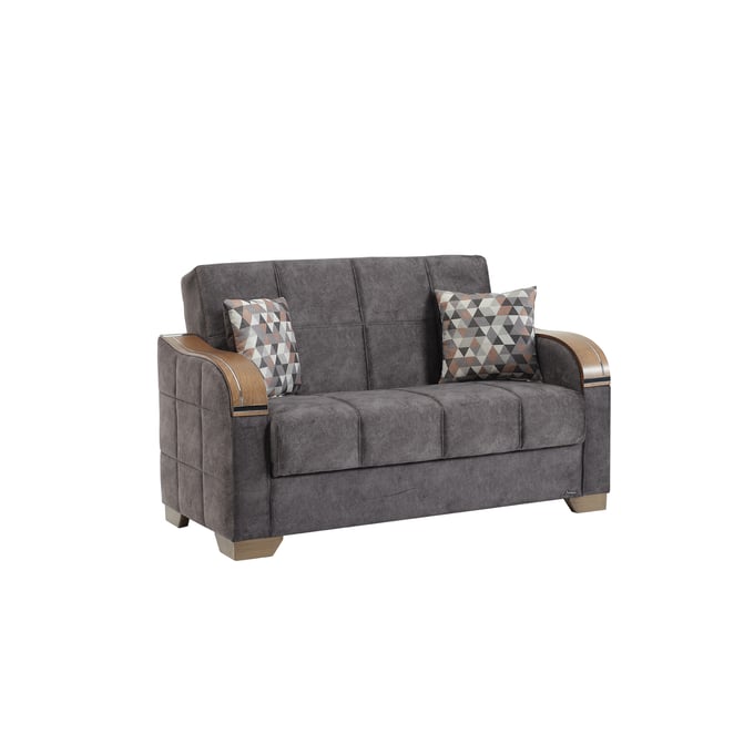 Casamode Sapphire Gray Convertible Storage Loveseat CMD-SAPH-GY-LS