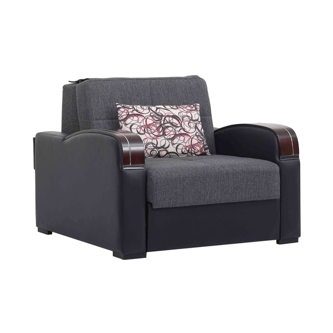 Casamode Ottomanson Sleep Plus Grey Convertible Storage Armchair CMD-SLP-C-GY