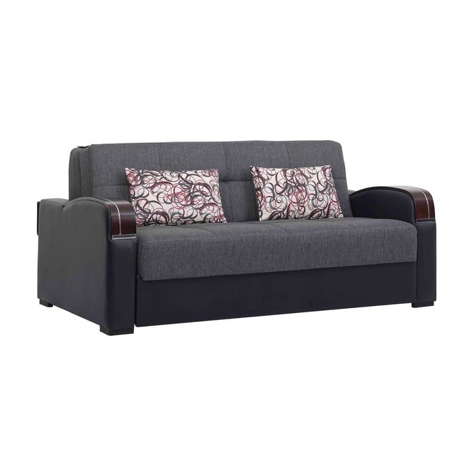 Casamode Ottomanson Sleep Plus Grey Convertible Sofabed with Storage CMD-SLP-SB-GY