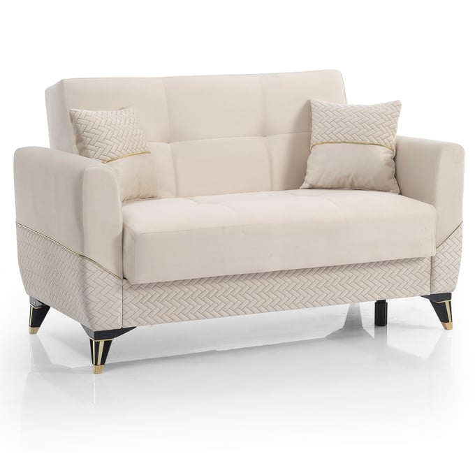 Casamode Samba Beige Convertible Storage Loveseat CMD-SMB-BE-LS