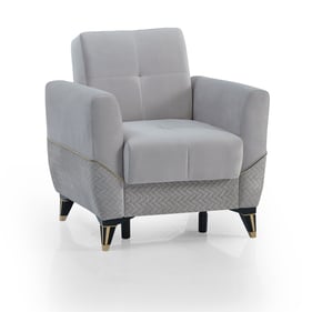 Casamode Samba Silver Convertible Storage Armchair