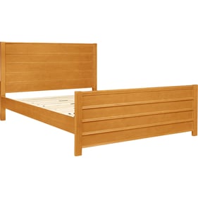 Camden Isle Caroline Oak Queen Platform Bed