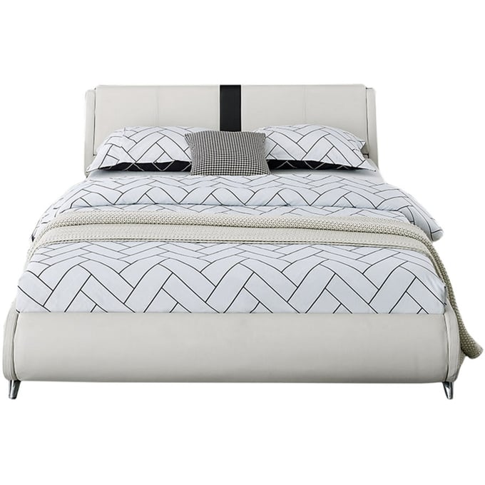 Camden Isle Carlton White Queen Platform Bed CMDN-212232