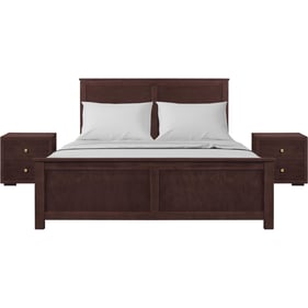 Camden Isle Winston Espresso 3pc Bedroom Set With Queen Platform Bed