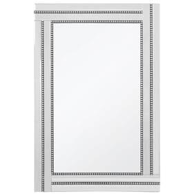 Camden Isle Silver Princeton Beaded Frame Mirror