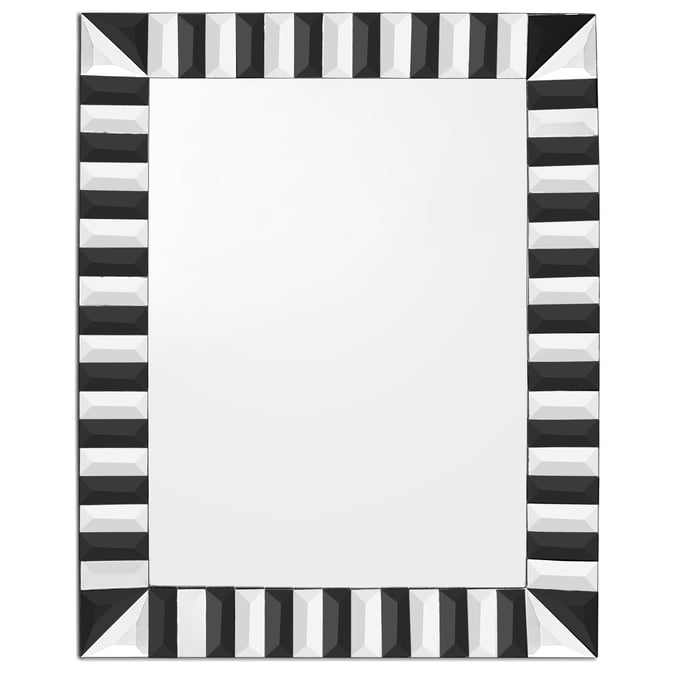 Camden Isle Clear and Black Waves Mirror CMDN-86329