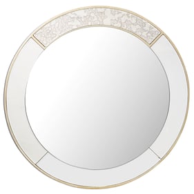 Camden Isle Gold Brooks Round Mirror