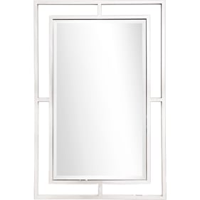 Camden Isle Addisson Silver Rectangular Wall Mirror