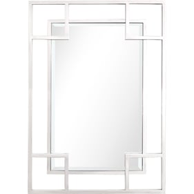 Camden Isle Kinney Silver Rectangular Wall Mirror