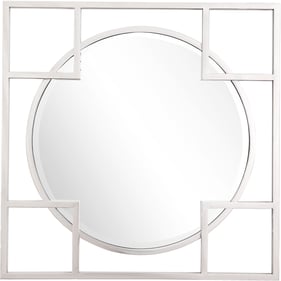 Camden Isle Kinney Silver Square Wall Mirror