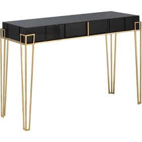 Camden Isle Daria Gold Black Console Table