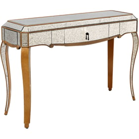 Camden Isle Astrid Antique Gold Console Table