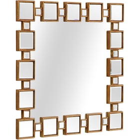 Camden Isle Orion Antique Gold Wall Mirror