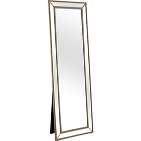 Camden Isle Gold Beaded Freestanding Mirror