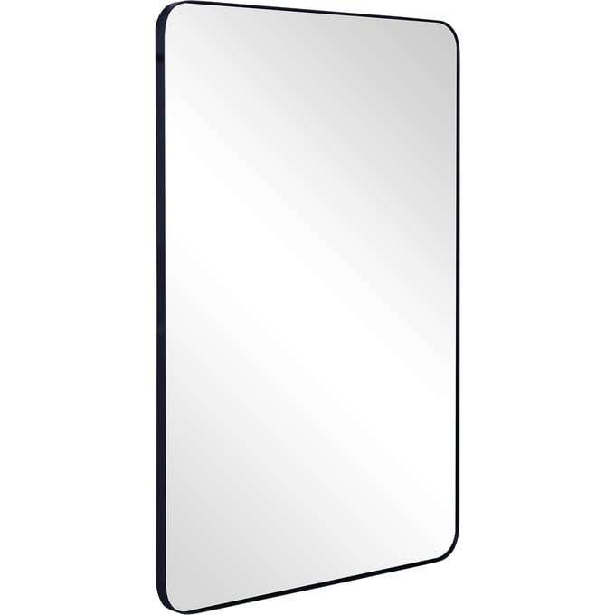 Camden Isle Black Rectangular Metal Frame Mirror CMDN-86607