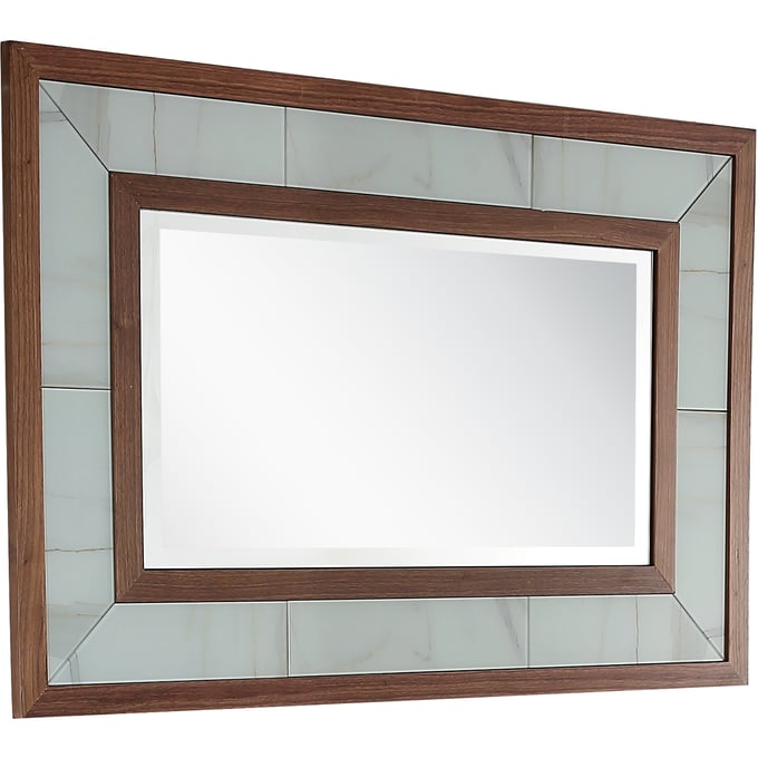 Camden Isle Riley Brown Wall Mirror CMDN-86619