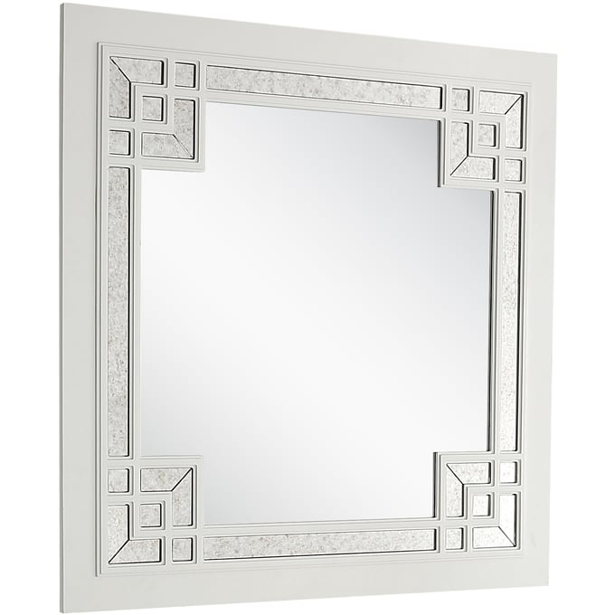 Camden Isle Dynasty White Wall Mirror CMDN-86625