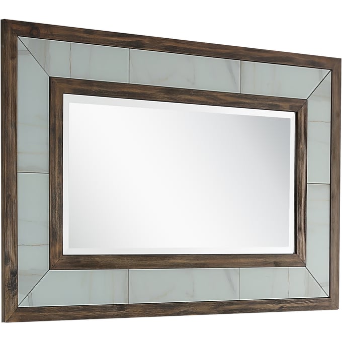 Camden Isle Bailey Brown Wall Mirror CMDN-86637