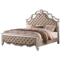 Cosmos Furniture Sonia Contemporary Style King Bed in Beige finish Wood