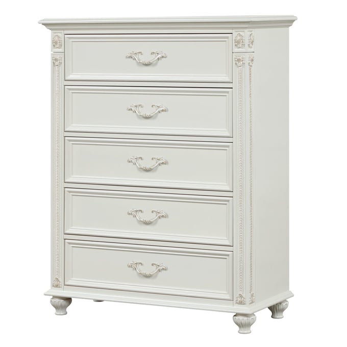 Cosmos Furniture Marya White Chest CMS-Marya-White-Chest