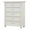 Cosmos Furniture Marya WhiteTraditional Style Chest in White finish Wood