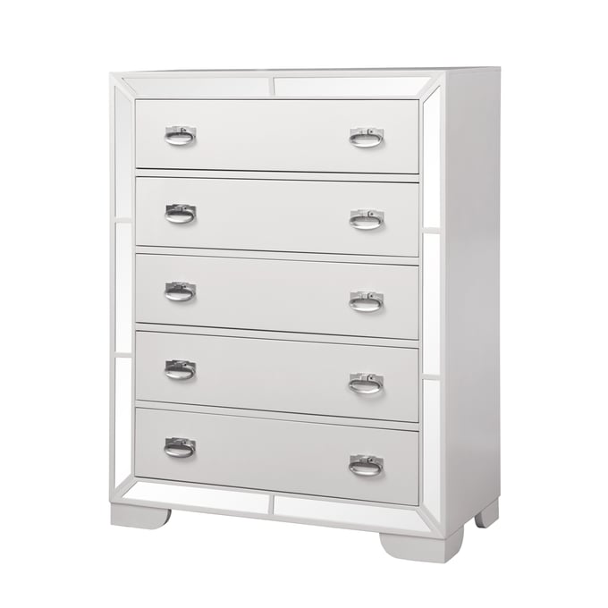 Cosmos Furniture Grand Gloria White Chest CMS-GRANDGLORIA-CHEST