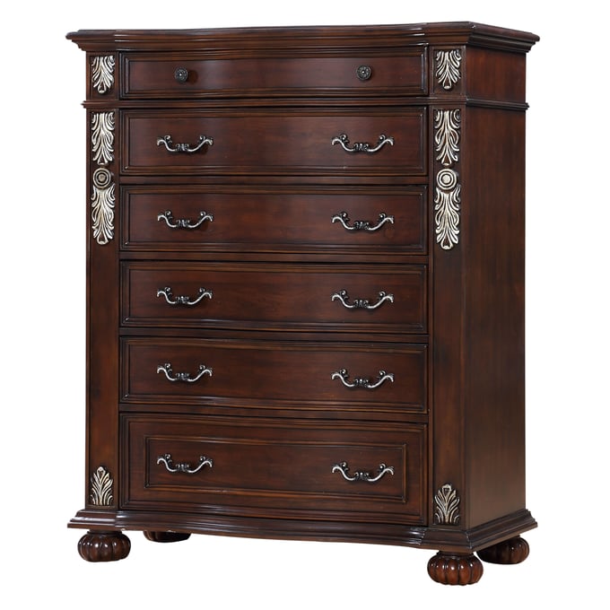 Cosmos Furniture Rosanna Cherry Chest CMS-ROSANNA-CHEST