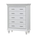 Cosmos Furniture Rosie Contemporary Style Chest in White finish Wood