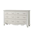 Cosmos Furniture Sonia Pearl Contemporary Style Dresser in Pearl finish Wood