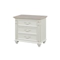 Cosmos Furniture Marya WhiteTraditional Style Nightstand in White finish Wood