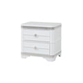 Cosmos Furniture Amani Contemporary Style Nightstand in White finish Wood