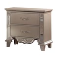 Cosmos Furniture Sonia Contemporary Style Nightstand in Beige finish Wood