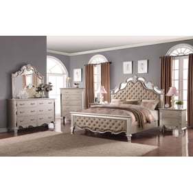 Cosmos Furniture Sonia Beige 5pc Bedroom Set With Queen Bed