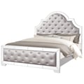 Cosmos Furniture Grand Gloria Contemporary Style King Bed in White finish Wood