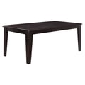 Cosmos Furniture Era Traditional Style Dining Table in Espresso finish Wood