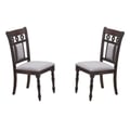 Cosmos Furniture LakewoodTraditional Style Dining Chair in Mahogany finish Wood