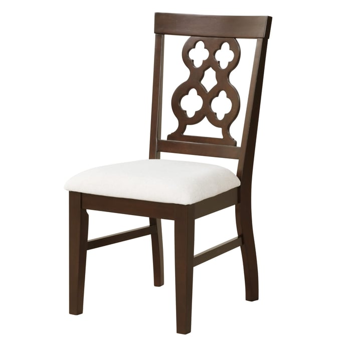 2 Cosmos Furniture Rita Espresso Side Chairs CMS-Rita-Chair