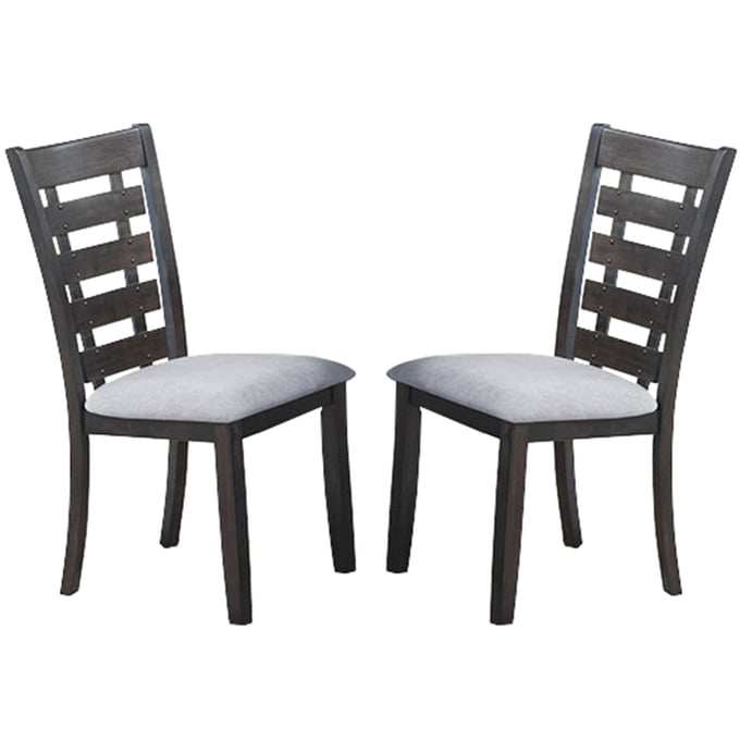 2 Cosmos Furniture Bailey Espresso Dining Chairs CMS-BAILEY-CHAIR