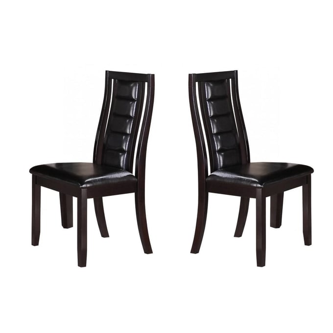 2 Cosmos Furniture Era Espresso Dining Chairs CMS-ERA-CHAIR