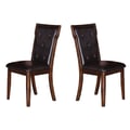 Cosmos Furniture Pam Traditional Style Dining Chair in Espresso finish Wood