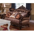 Cosmos Furniture Aroma Traditional Style Loveseat in Cherry finish Wood