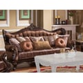 Cosmos Furniture Aroma Traditional Style Sofa in Cherry finish Wood